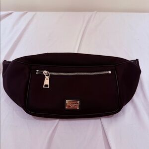 D&G Fanny Pack - black with Black/white logo strap